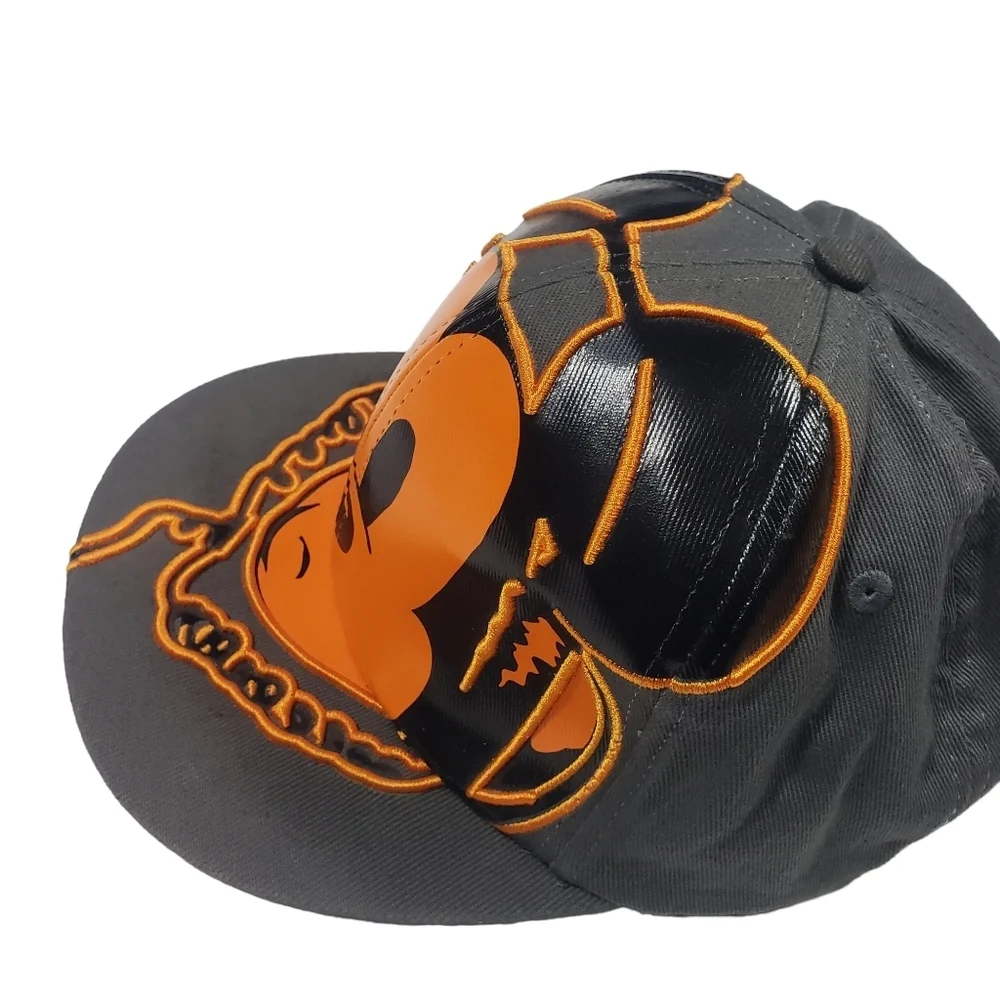 Disney Parks Mickey Mouse DJ Embroidered Baseball Hat Adult Size Flat Bill Cap